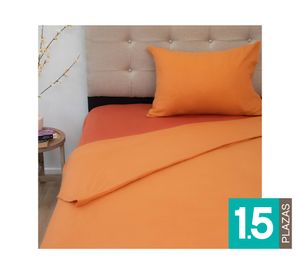 Juego de sábanas polar 1.5 plazas Senses terracota