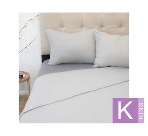 Juego de sábanas polar king Senses gris