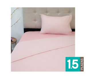 Juego de sábanas polar 1.5 plazas Senses rosa