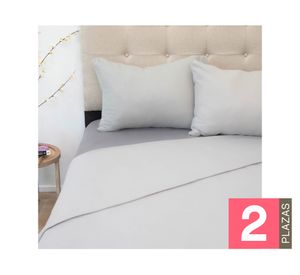 Juego de sábanas polar 2 plazas Senses gris