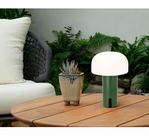 Lámpara de sobremesa recargable 1W 1 luz led Mushroom