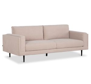 Sofá 3 cuerpos María Repreve poliéster beige claro