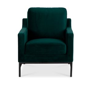 Poltrona felpa Cilla verde