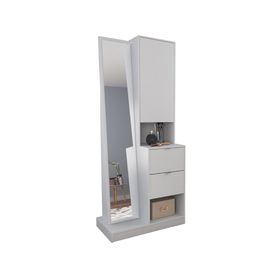 Tocador Moveli espejo blanco 170x79x45 cm