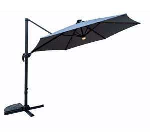 Sombrilla caño lateral con LED UV50+ 3 m