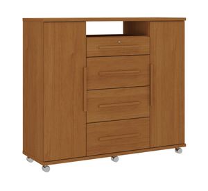 Cómoda Multifuncional caramelo 4 cajones