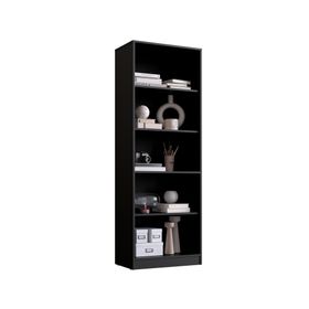 Vitrina vidrio Moveli negro 5 niveles