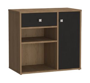 Mueble organizador cocina miel/negro 60x65x34 cm