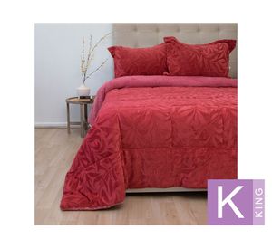 Cubrecama Outboss deluxe senses guinda king