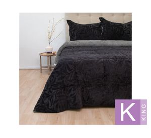 Cubrecama Outboss deluxe senses negro king