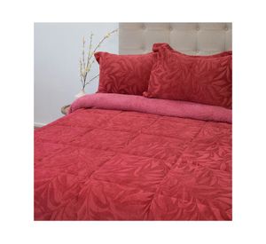 Cubrecama Outboss deluxe senses guinda 2 plazas