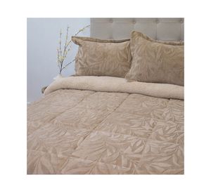 Cubrecama Outboss deluxe senses beige 2 plazas
