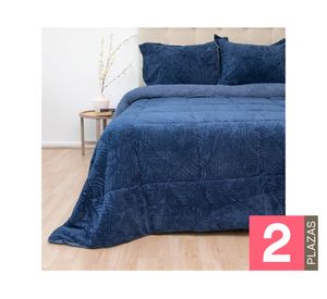 Cubrecama Outboss senses azul 2 plazas