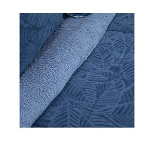 Cubrecama Outboss senses azul 2 plazas