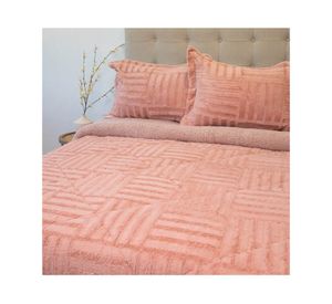 Cubrecama Plush senses rosa 2 plazas