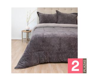 Cubrecama Outboss senses gris 2 plazas