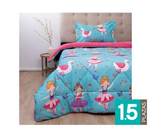 Plumón estampado Kids senses ballet 1.5 plazas