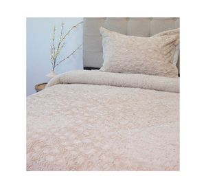 Cubrecama Plush senses D1 beige 1.5 plazas