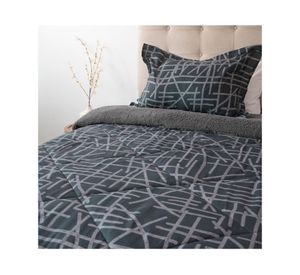 Plumón estampado Senses trama 1.5 plazas