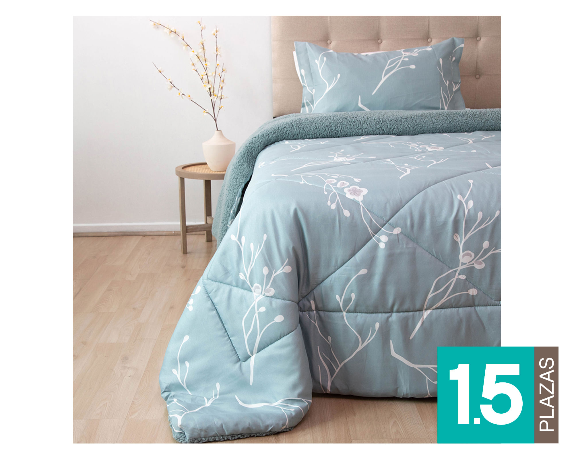 Doral Plumón estampado Senses paz 1.5 plazas