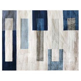 Alfombra grande Evolution polipropileno blue beige 150x200 cm