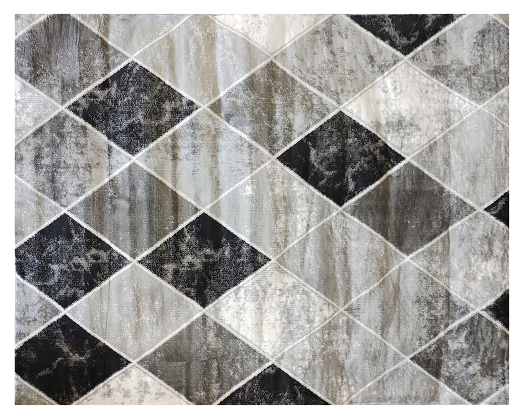 Idetex Alfombra grande Evolution polipropileno negro 150x200 cm