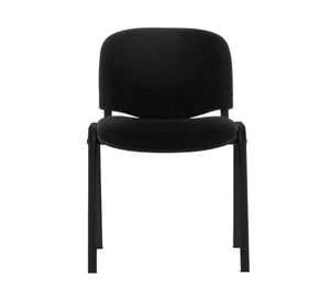Silla de escritorio Isósceles tapizada negro 76x64x45 cm