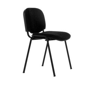 Silla de escritorio Isósceles tapizada negro 76x64x45 cm