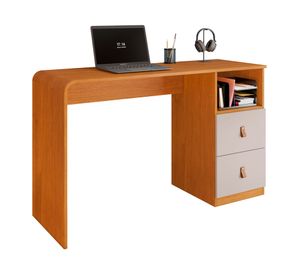 Escritorio gamer Alice café/off 2 cajones