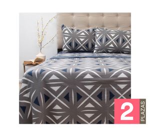 Juego de sábanas 2 plazas polar estampada Composé D9