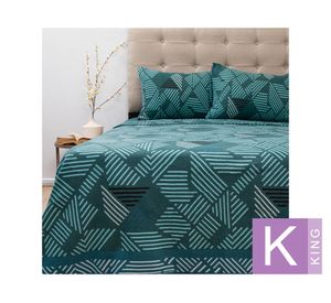 Juego de sábanas king polar estampada Composé D10