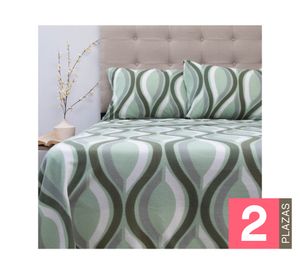 Juego de sábanas 2 plazas polar estampada Composé D1