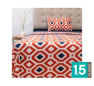 Juego de sábanas 1.5 plazas polar estampada Composé D8