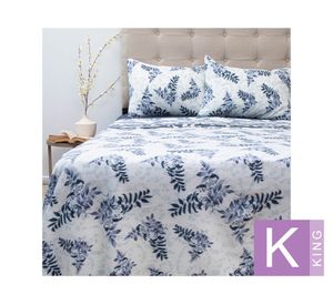 Juego de sábanas king polar estampada Composé D2
