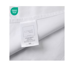 Juego de sábanas 1.5 plazas 200 hilos blanco