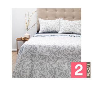 Juego de sábanas 2 plazas polar estampada Composé D5