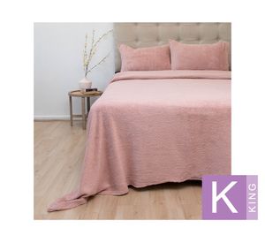 Juego de sábanas king chiporro Senses rosado