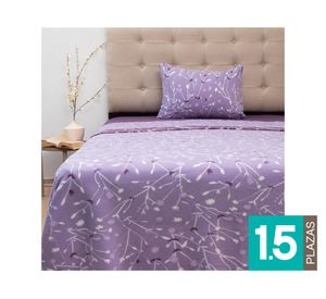Juego de sábanas 1.5 plazas polar estampada Composé D3