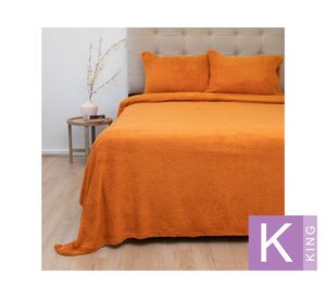 Juego de sábanas king chiporro Senses terracota