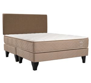 Cama europea Bamboo 2 plazas base dividida + respaldo