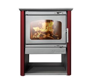 Estufa a leña Patagonia 600 12kW burdeo