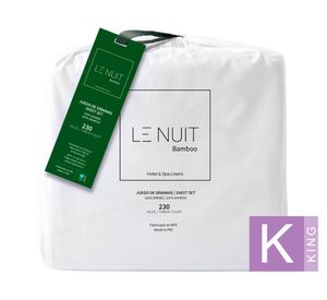 Juego de sábanas king 230 hilos blanco