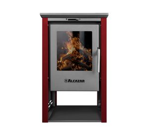 Estufa a leña Patagonia 380 9 kW burdeo