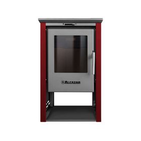 Estufa a leña Patagonia 380 9 kW burdeo