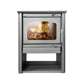 Estufa a leña Patagonia 600 12kW gris