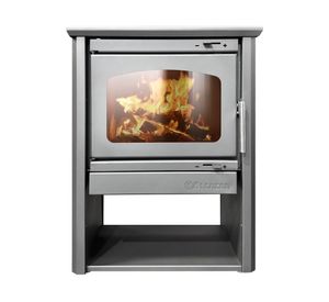 Estufa a leña Patagonia 600 12kW gris