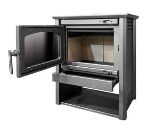 Estufa a leña Patagonia 600 12kW gris