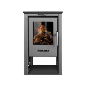 Estufa a leña Patagonia 380 9 kW gris