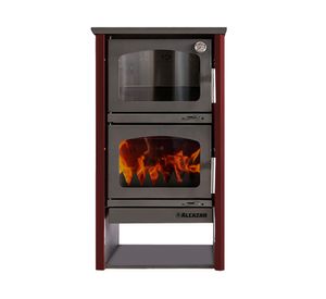 Horno a leña combustión lenta Ofen 15.6 kW burdeo