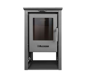 Estufa a leña Patagonia 380 9 kW gris